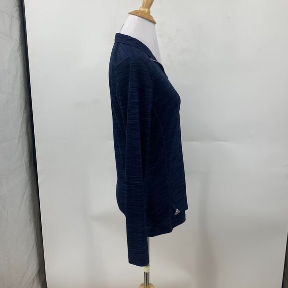 Adidas Long Sleeve Shirt Womens S Small Navy Quarter Zip Insight Cisco Partner - Picture 6 of 15